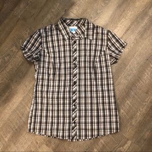 NEW / Columbia Button Down S/S shirt / large